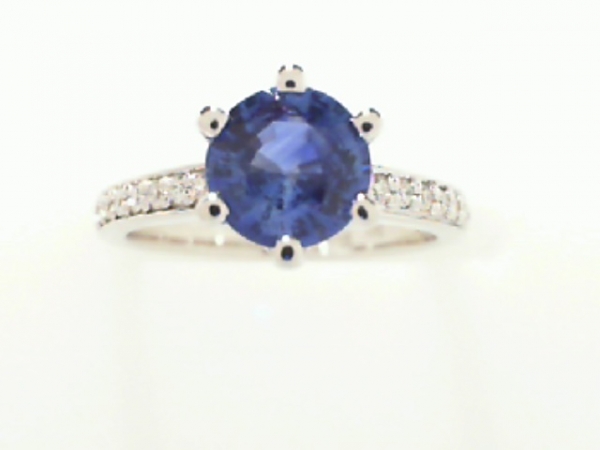 Rings - SAPPHIRE AND DIAMOND RING