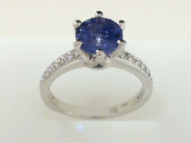 Rings - SAPPHIRE AND DIAMOND RING - image 2