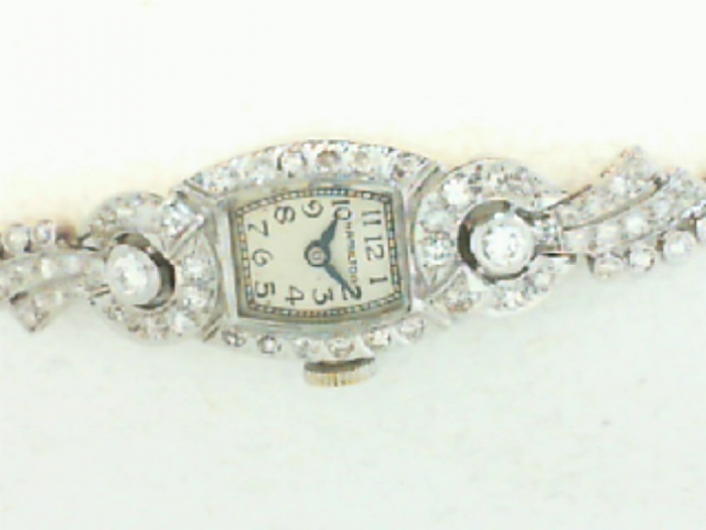 hamilton antique diamond watch